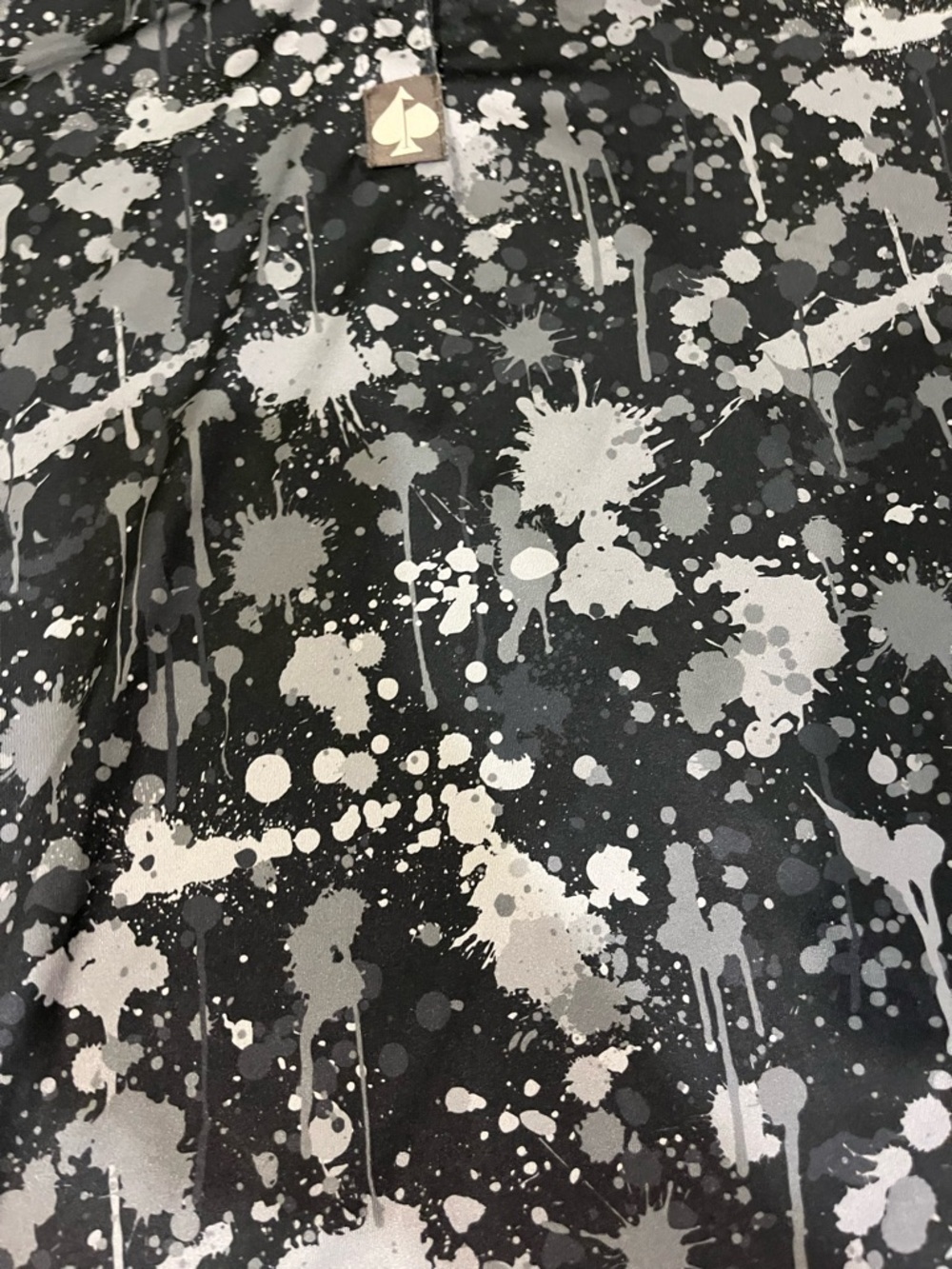 Pins & Aces Shadow Drip Paint Splatter Golf Polo - Picture 2 of 6